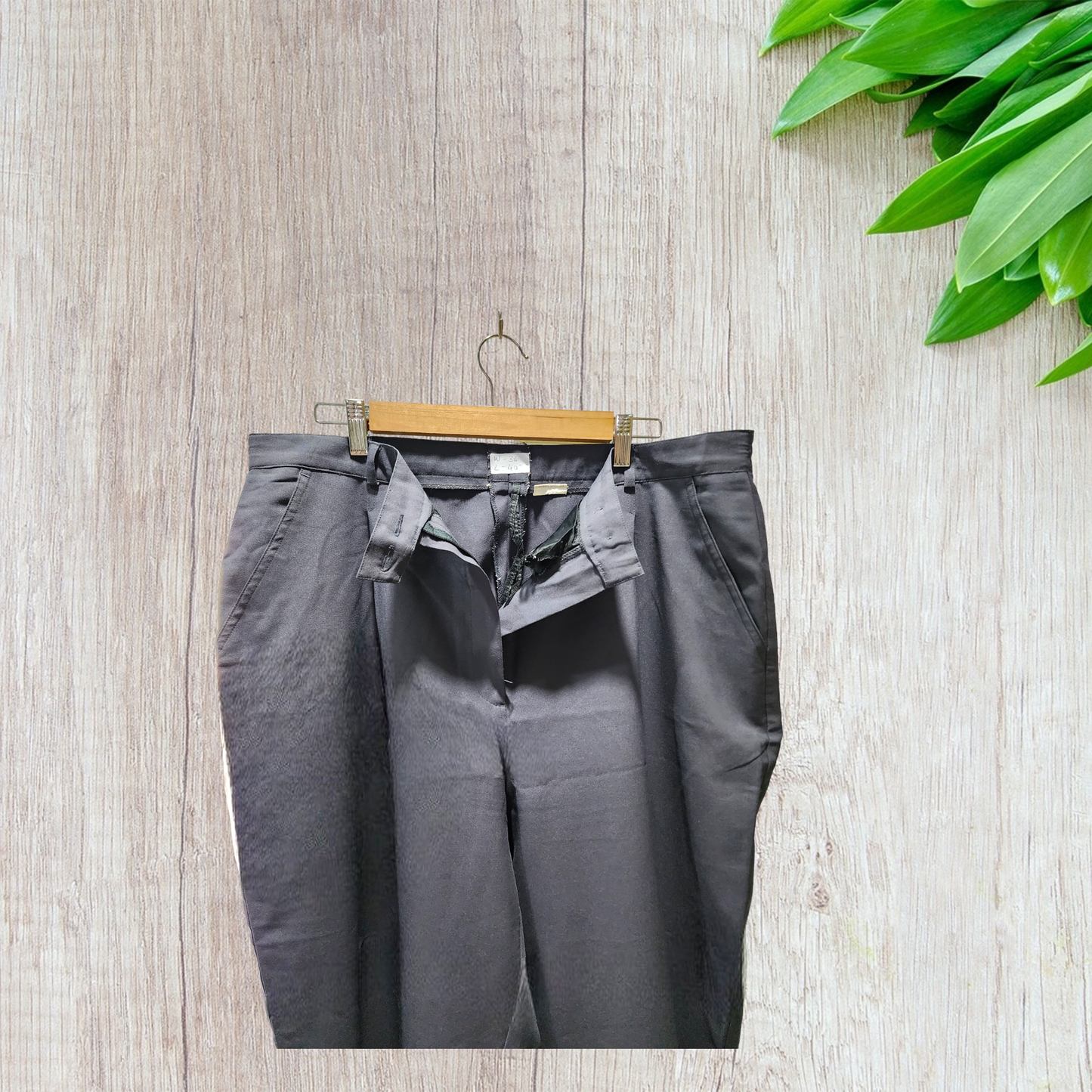 Straight-Fit Imported Pants