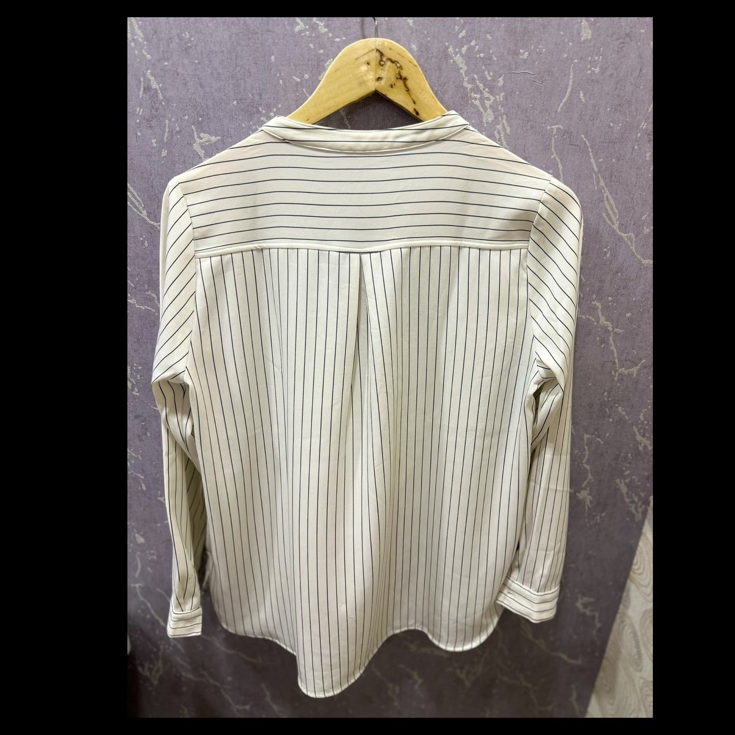 White Vertical Stripes Shirt