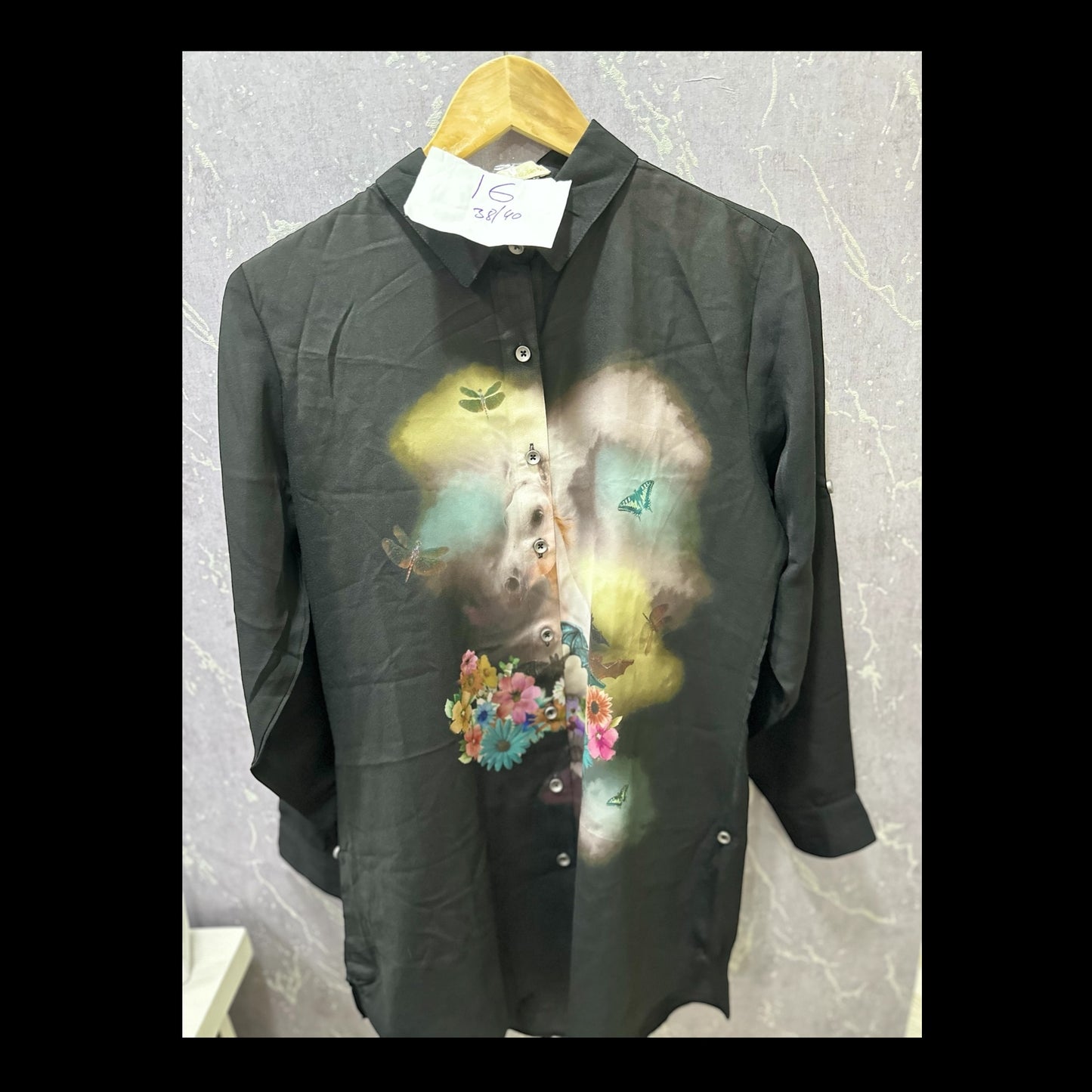 Black Printed Shirt