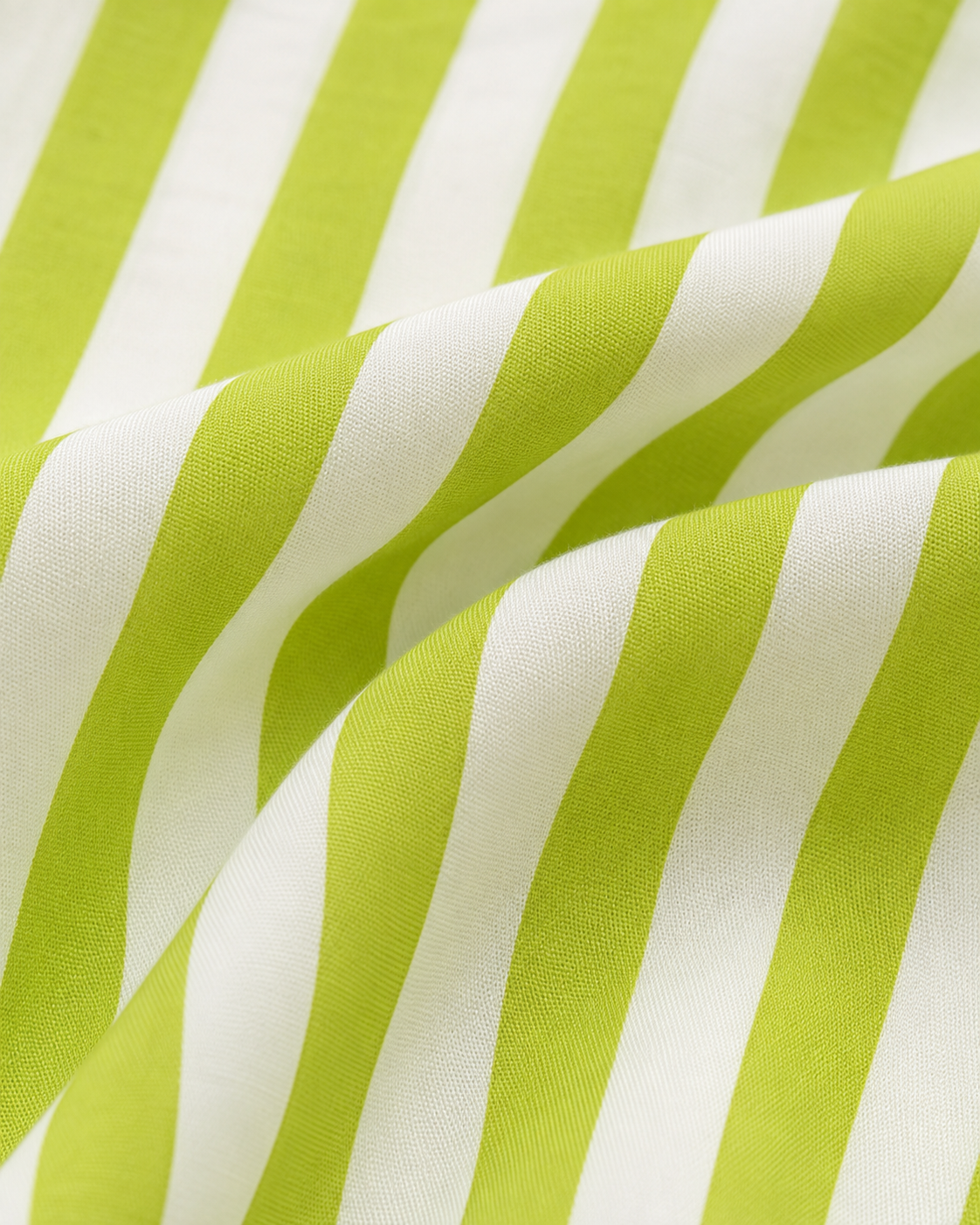 Lime Stripe Crop Shirt