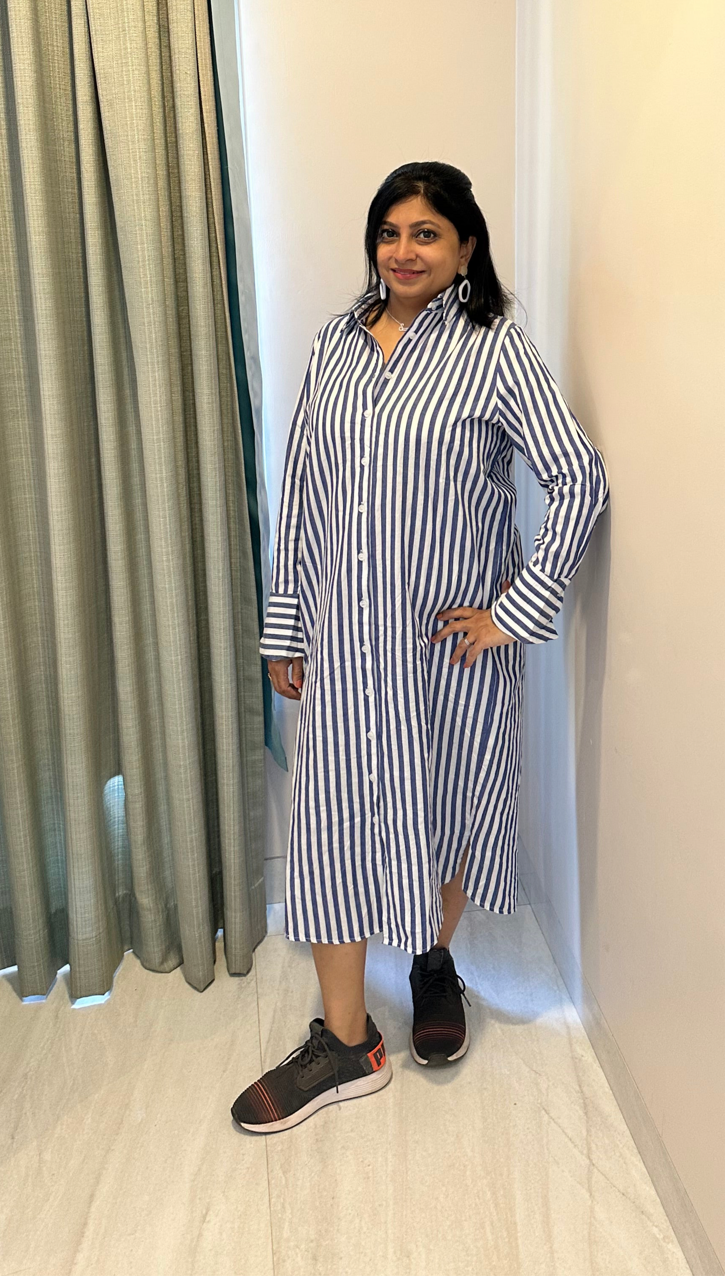 Blue Shirt Dress
