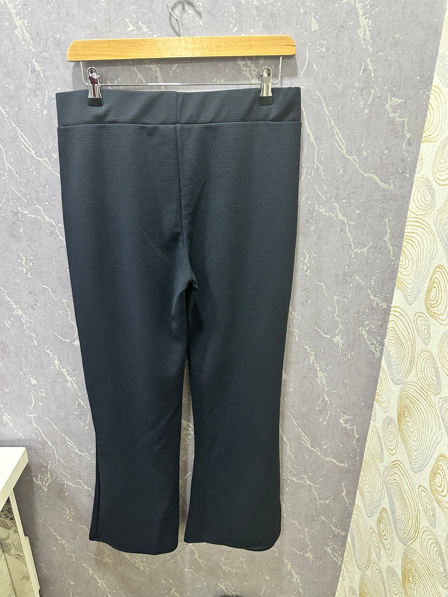 Anti-Wrinkle Black Bell Bottoms