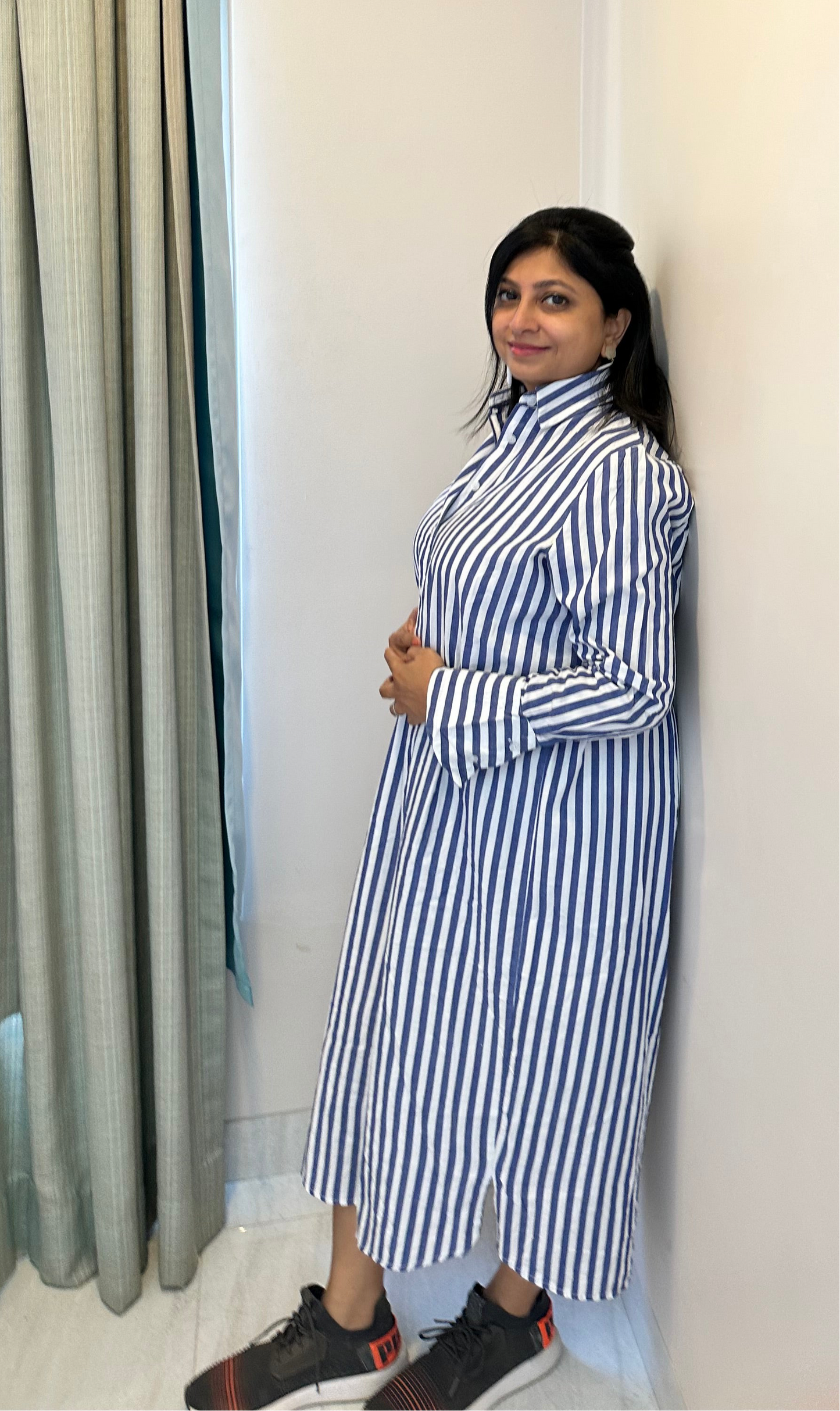 Blue Shirt Dress