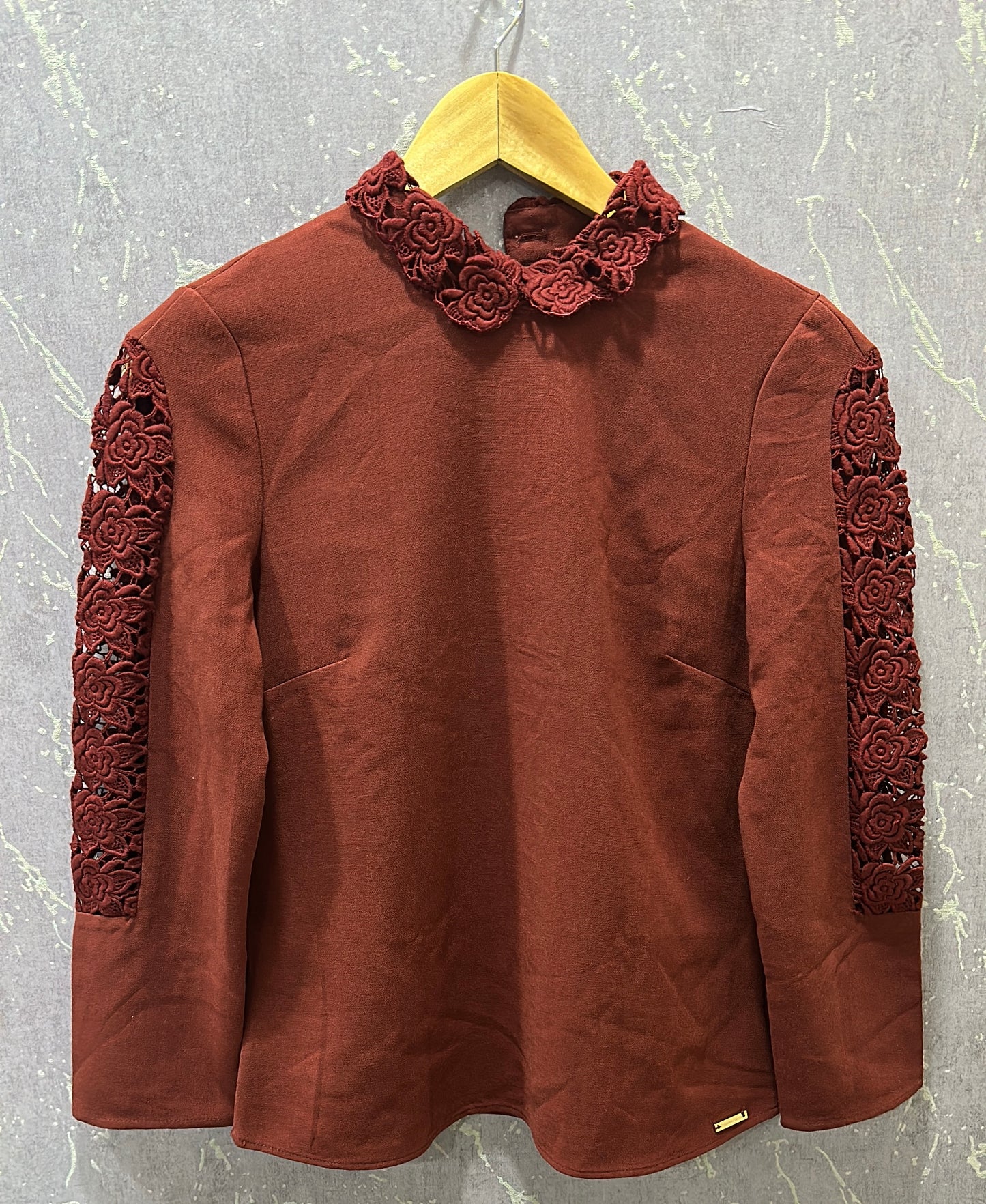 Rust Lace Top