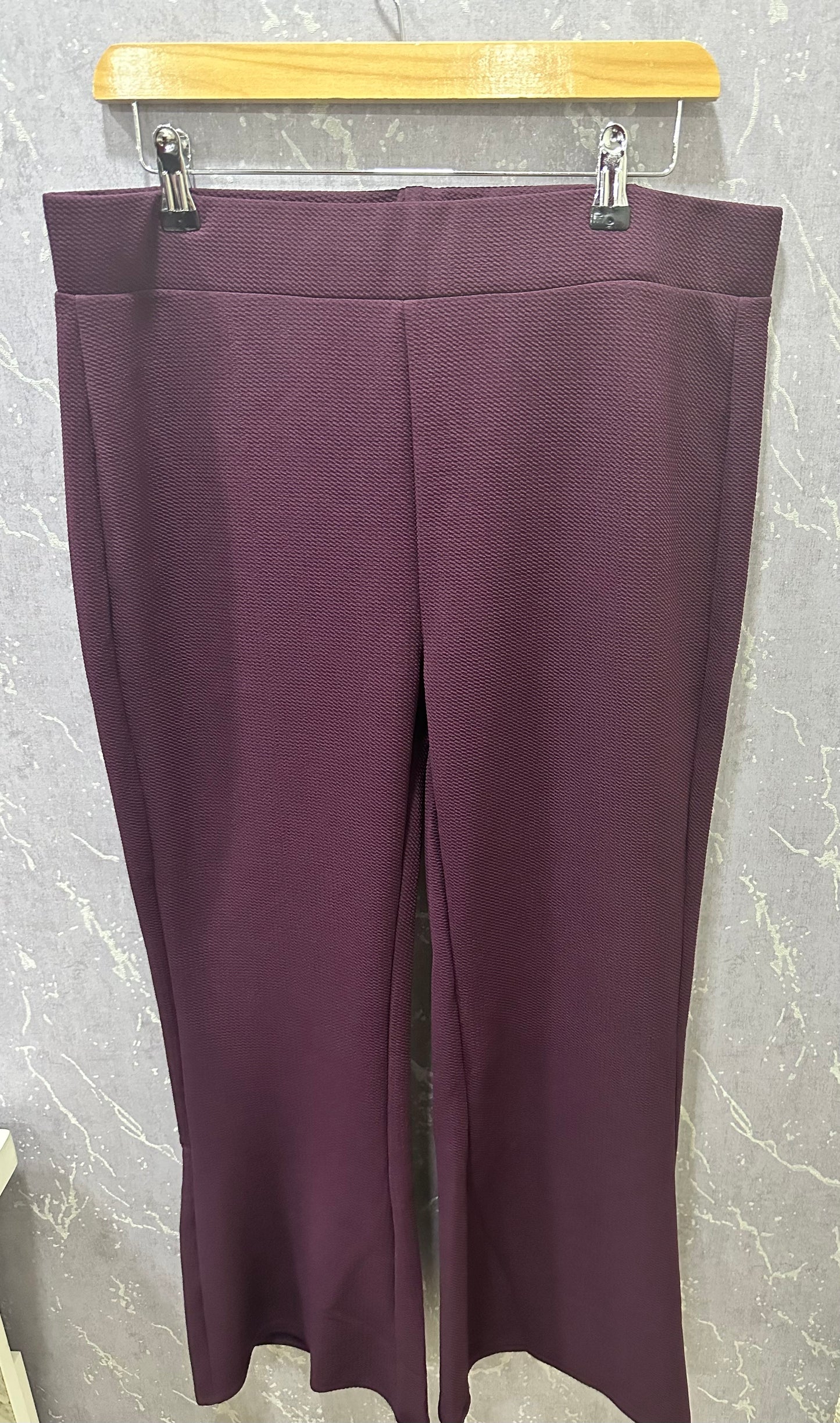 Anti-Wrinkle Wine Bell Bottoms