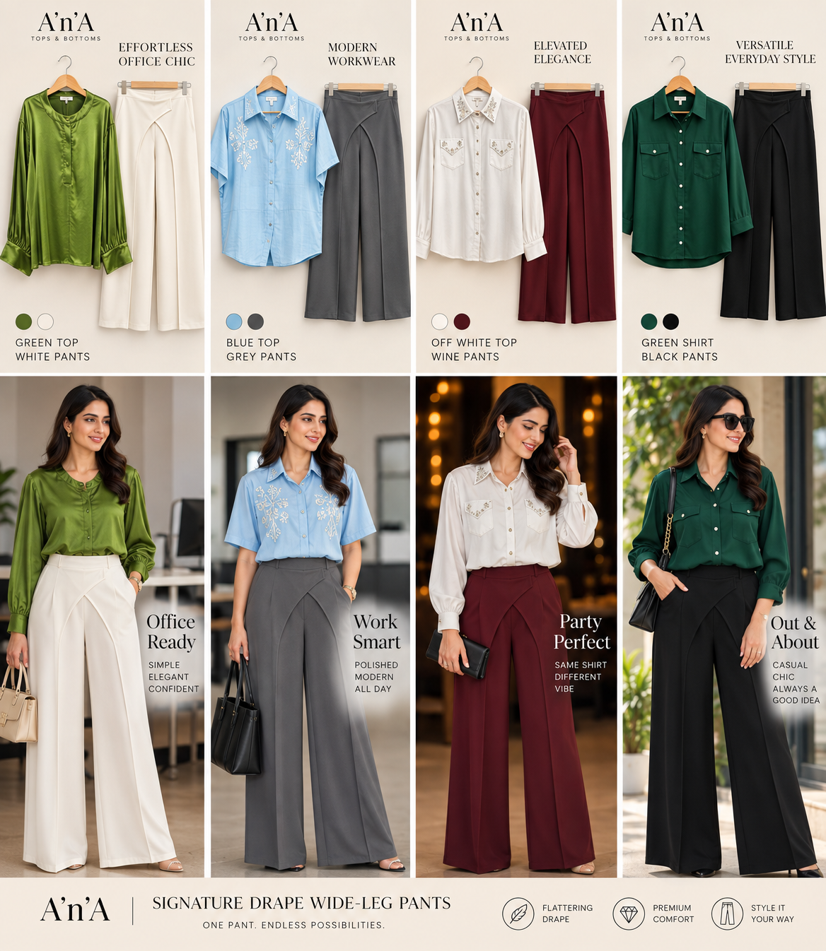 Shirts & Pants - AM to PM Sets