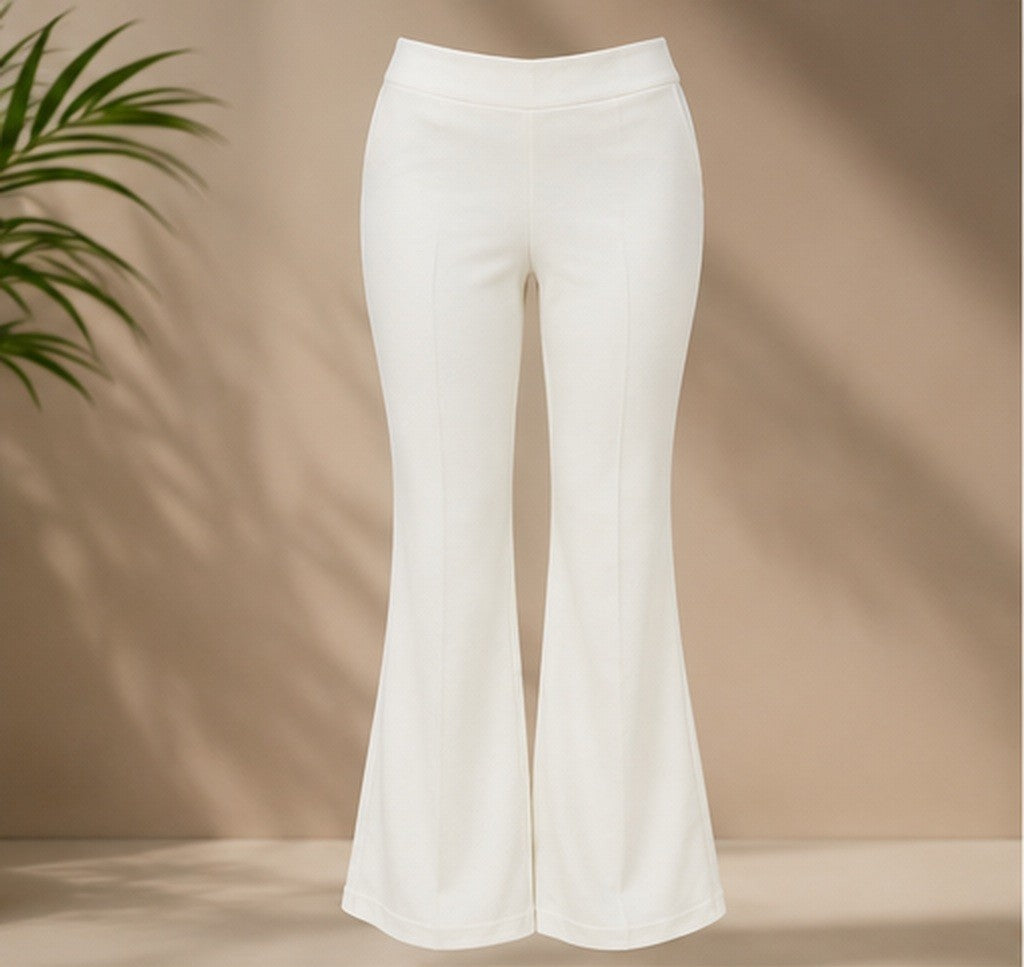 Élan Luxe Bell Bottoms - White
