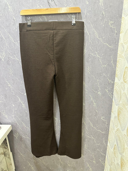 Brown anti-wrinkle bell bottoms – product view