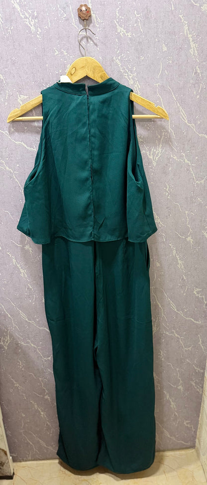 Green Party-Wear Jumpsuit