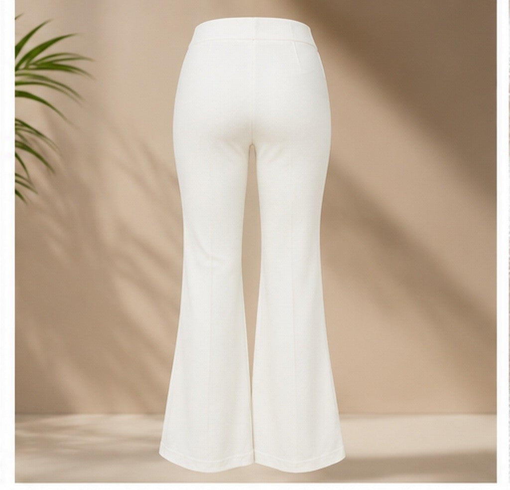 Élan Luxe Bell Bottoms - White