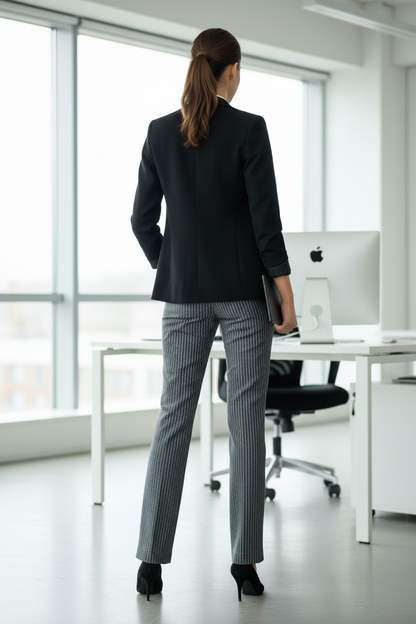 Black Stripes Pants