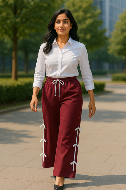 Luxury Side Ribbon Pants