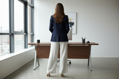A 'n' A beige linen pants, alternate view