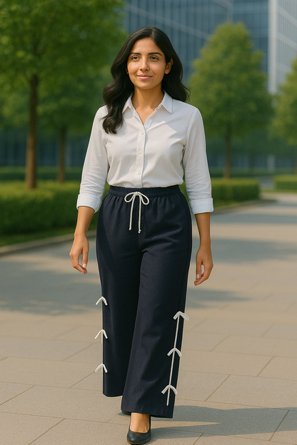 Luxury Side Ribbon Pants
