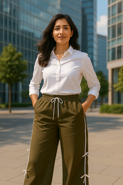 Luxury Side Ribbon Pants