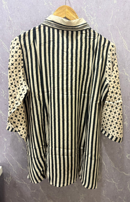 Kalamkari Mul Silk Tunics (Off-White)