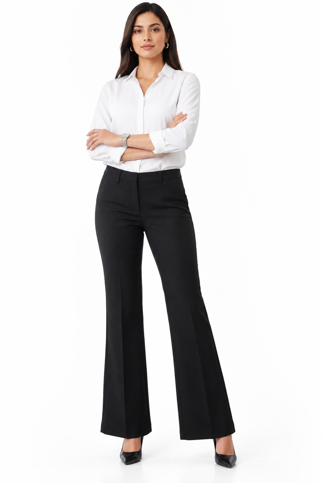 Wide-Leg Imported Pants