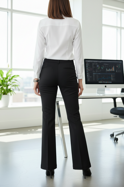 Wide-Leg Imported Pants