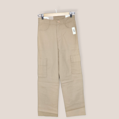 Khakhi cargo pants for women with four pockets by A 'n' A