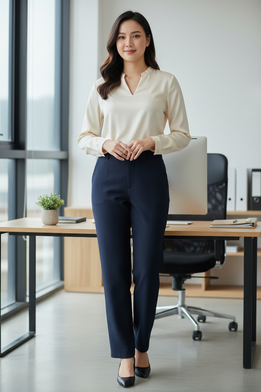 Korean Straight Black Pants