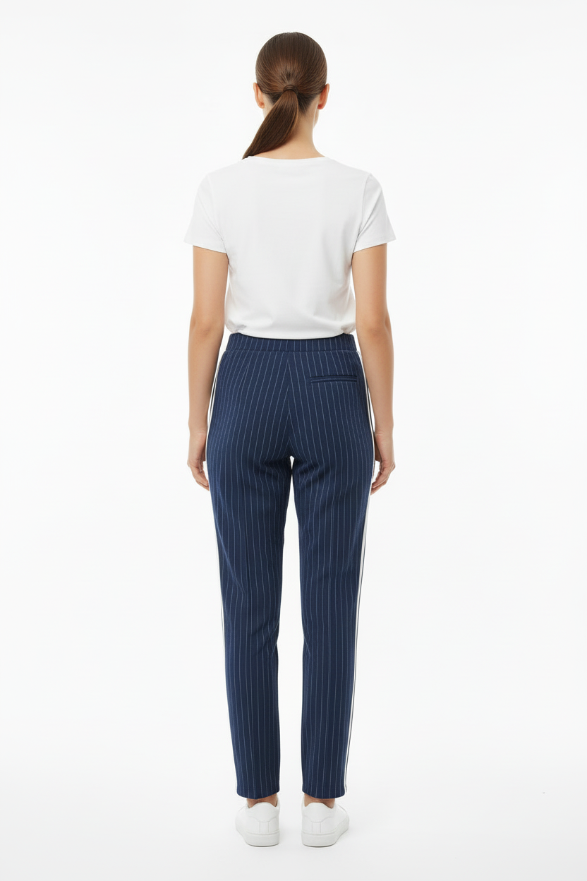 Blue Pants with Stripes