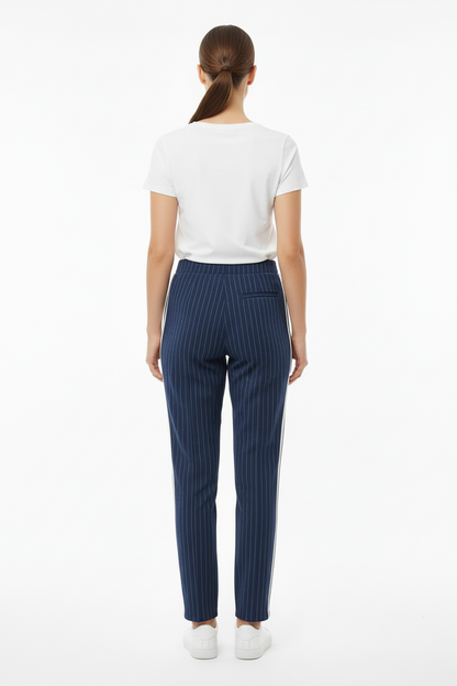 Blue Pants with Stripes