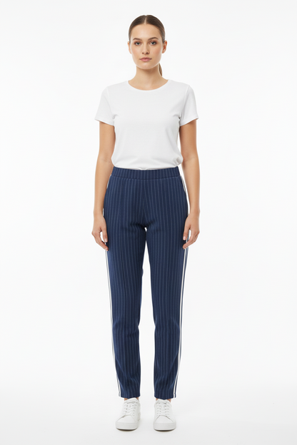 Blue Pants with Stripes