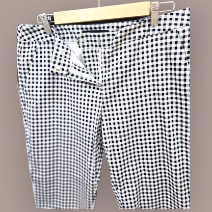 White small checks pants, styled view