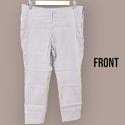 Brown and yellow houndstooth pants for women by A 'n' A