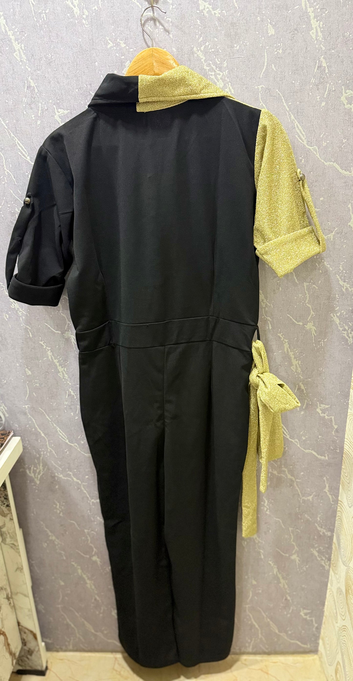Black Party-Wear Jumpsuit