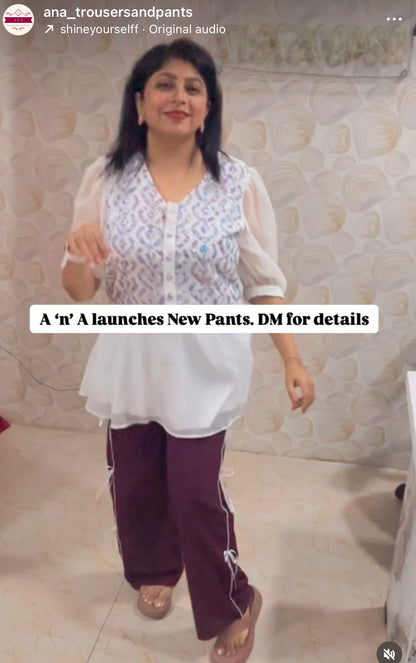 Luxury Side Ribbon Pants