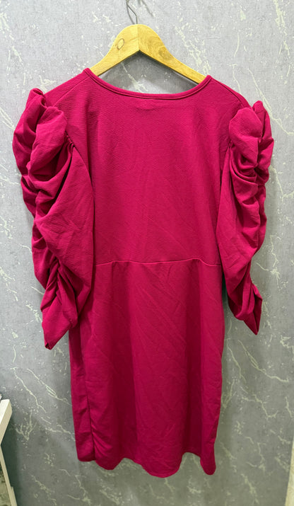 Pink Knee Length Dress