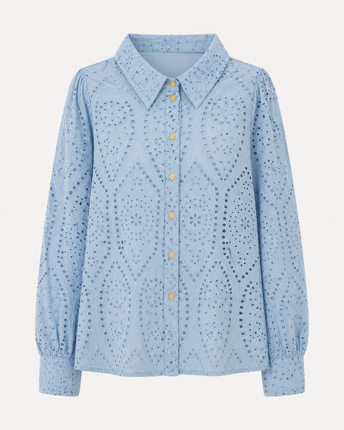 Powder Blue Hakoba Cotton Shirt
