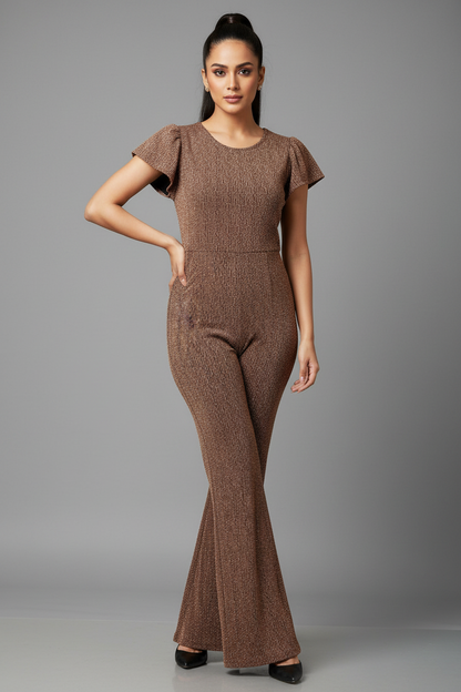 Rose-Gold Party Wear jumpsuit