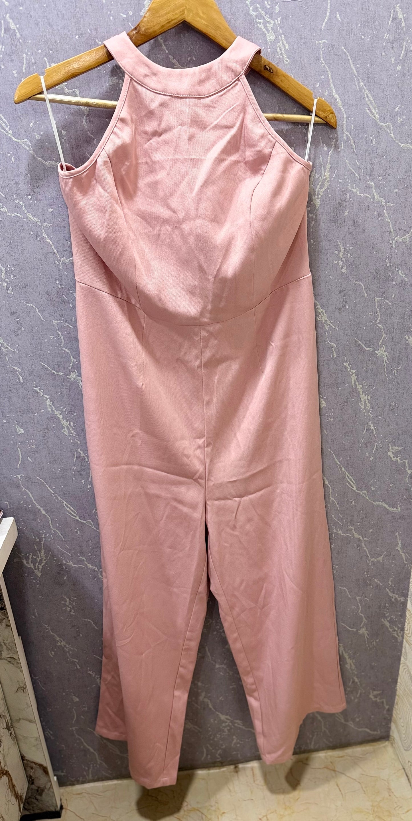 Peach Party-Wear Jumpsuit
