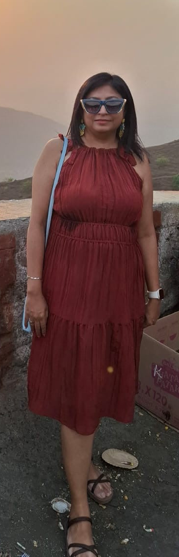 Rust Color Classy Dress