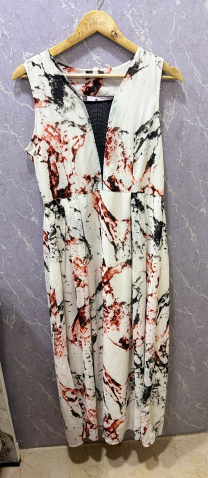 Georgette Full Length Floral Dress