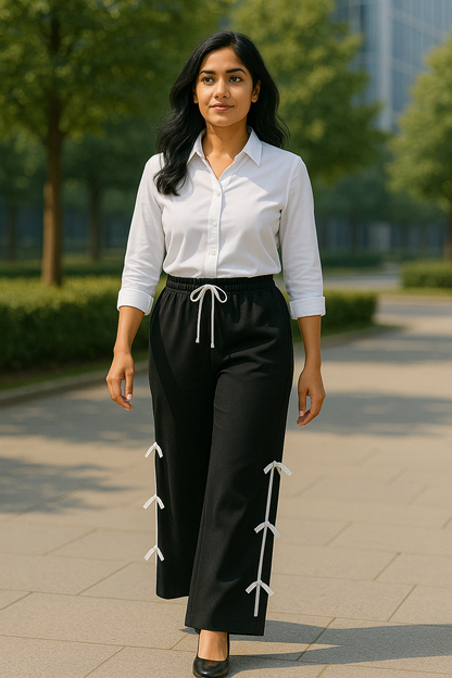 Luxury Side Ribbon Pants