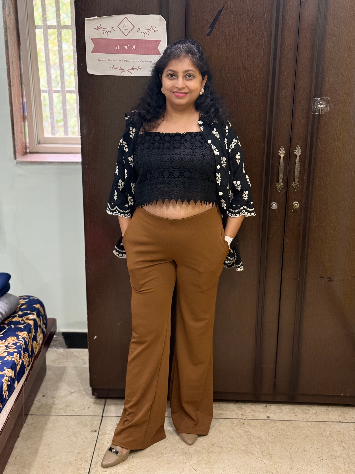 Élan Luxe Bell Bottoms - Mustard