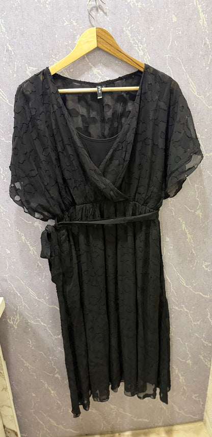Black Braso Dress with Lining