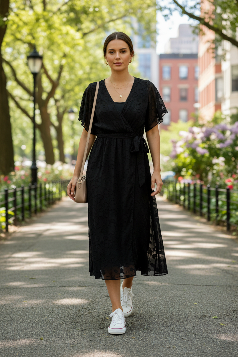 Black Braso Dress with Lining
