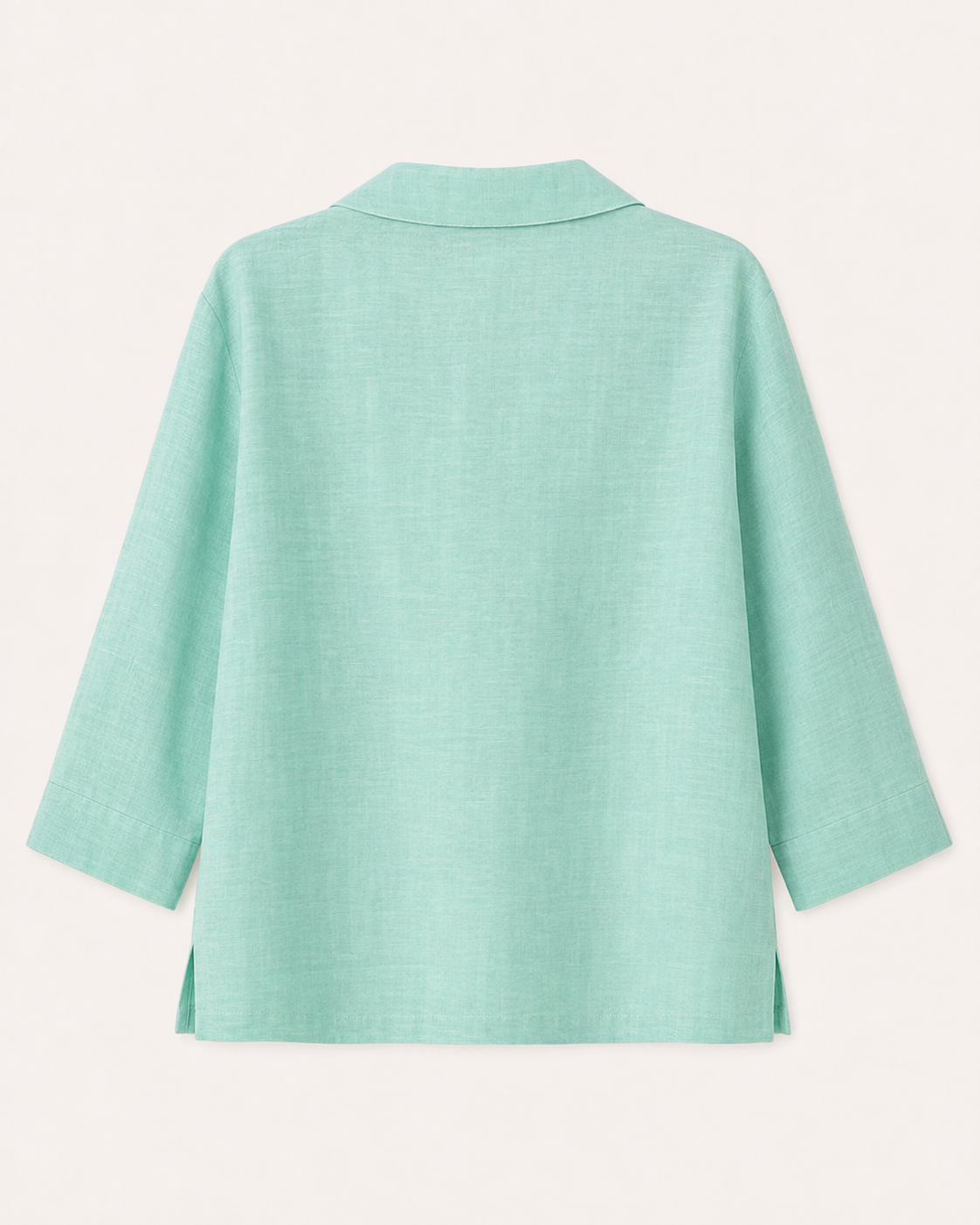 Light-Green Jute/Cotton Shirt