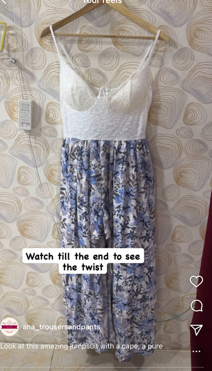 Blue floral Dress/Jumpsuit