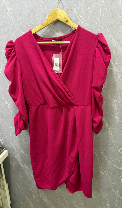 Pink Knee Length Dress