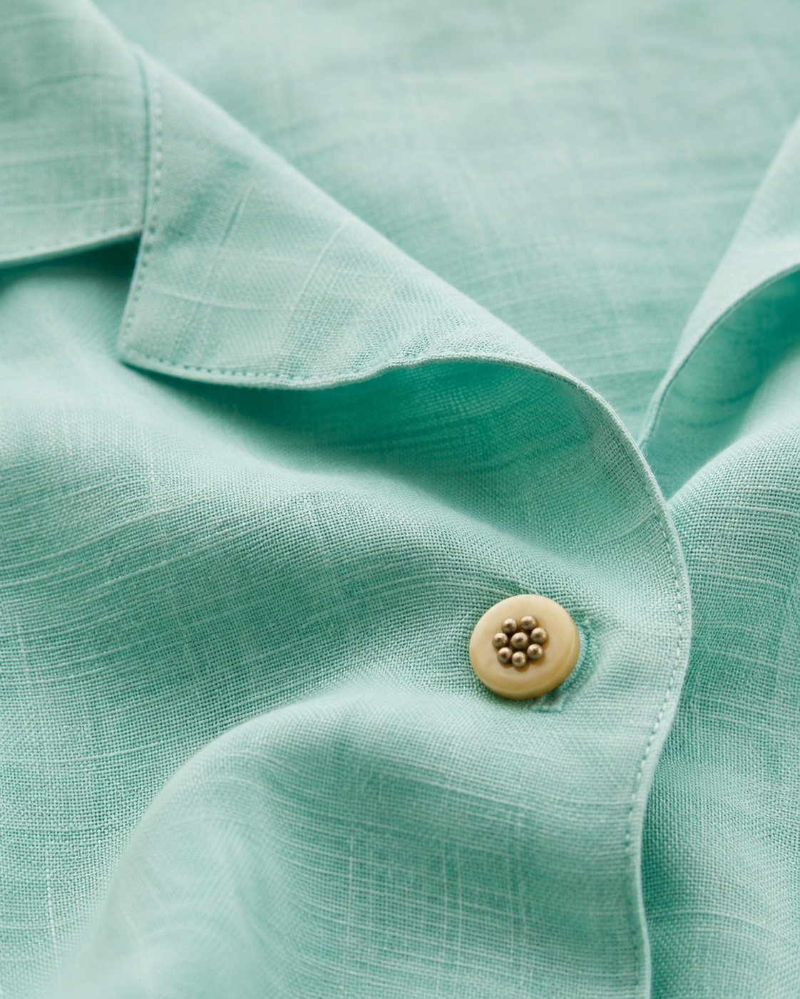 Light-Green Jute/Cotton Shirt