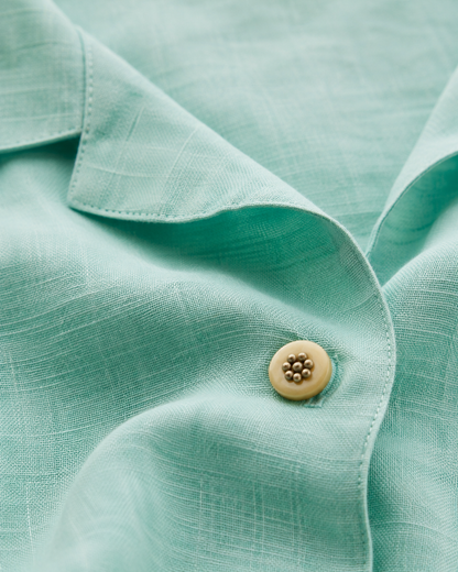 Light-Green Jute/Cotton Shirt