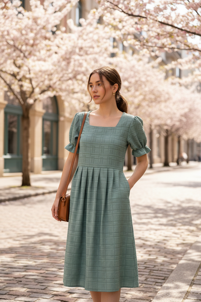 English Green Dress
