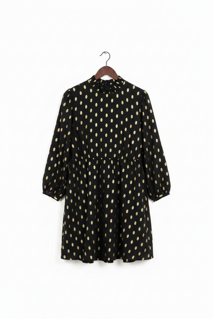 Black Dress with Buta Patti