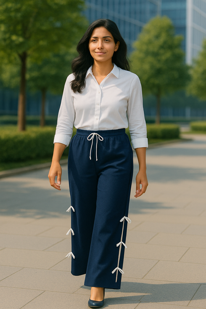 Luxury Side Ribbon Pants