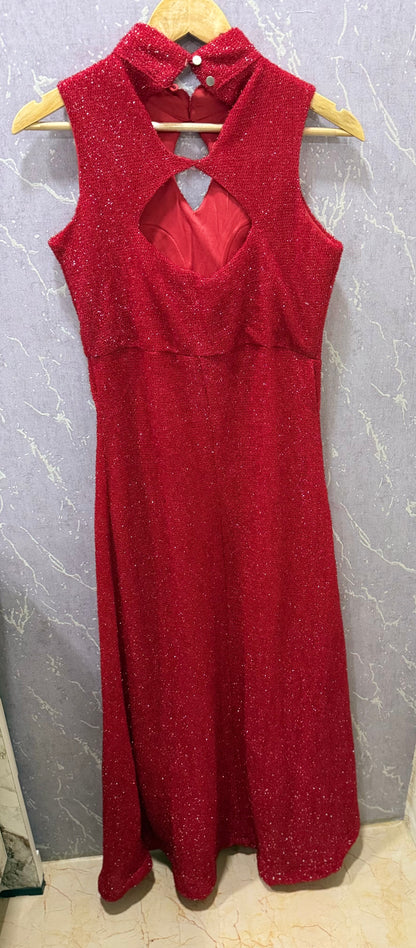 Red Party-Wear Gown